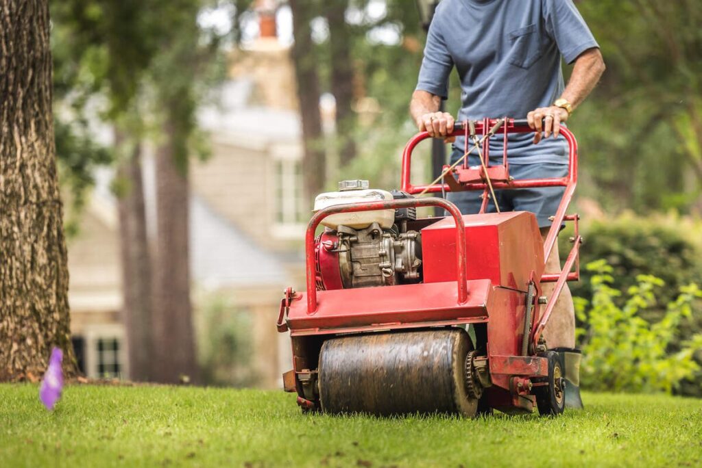 Residential Lawn Aeration
